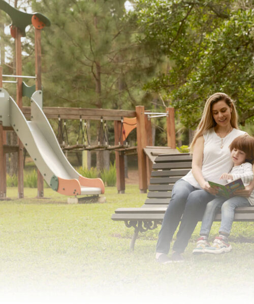 Parque rodeado de naturaleza