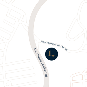 Mapa De Acceso a Las Luces Sobre La Carretera Al Puerto De La Libertad